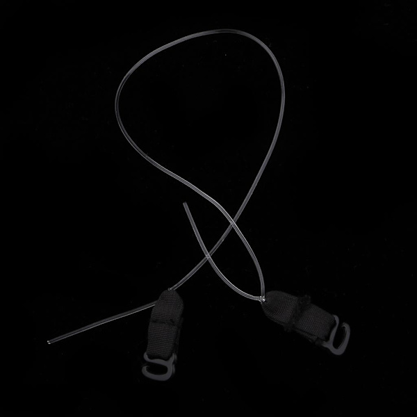 1/3/5 3 par Elastic Fish Line Nylon med krok för hår Black S 1Set