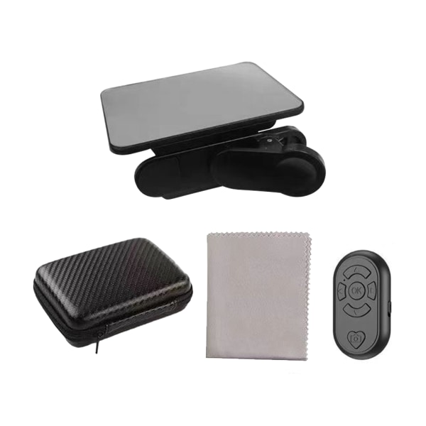 1/2/3/5 Telefon Spegel Reflektion Clip Bred Applicering Lätt att black remote control 1 Pc