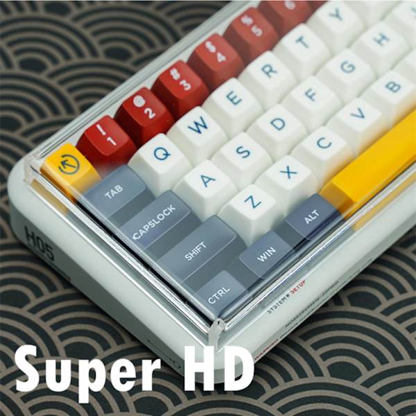 1/2/3/5 Clear Acrylic Keyboard Cover för Logitech Laptop 75 Keys 1 Pc