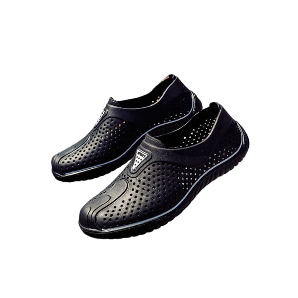 Andas Herr Tofflor Hollow Beach Shoes Mode Sandal Black 43