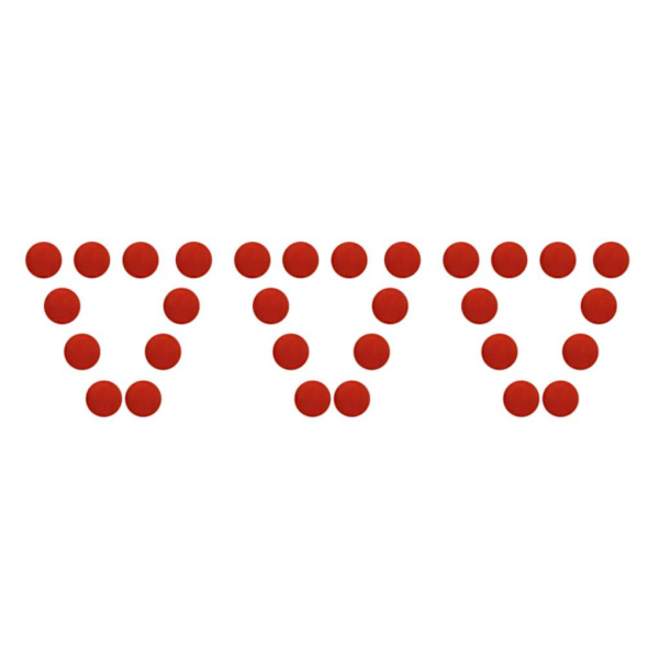1/2/3/5 10 stycken EVA Foam För Golfswing Övningar Övning Red 42mm 3Set