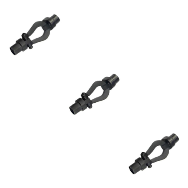 1/3/5 armbandsanslutningsspänne för utbyte av DIY-bearbetning Black Inner hole 0.52cm 3Set