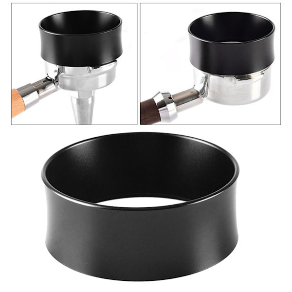 1/2/3/5 58mm kaffedoseringsringar för espressodoseringstratt Black 75.3x29mm 1Set