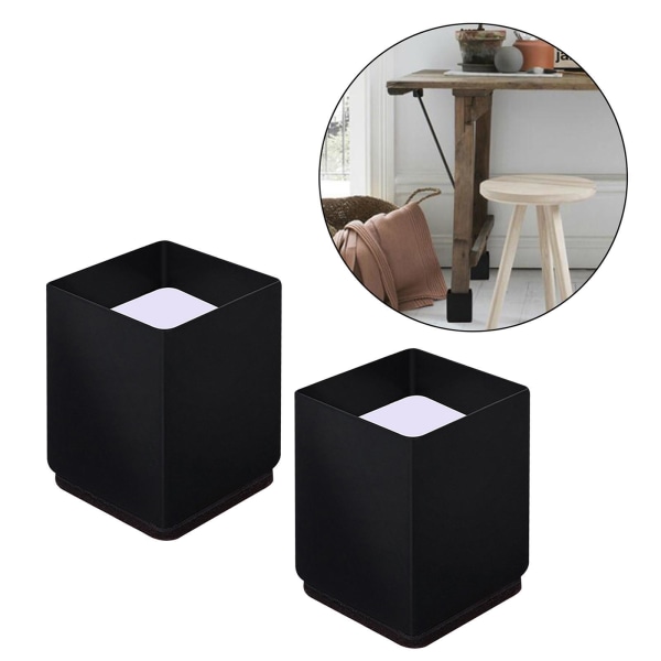 Möbler Risers Säng För Riser Stol Benliftar Sofflyftare Black Square 4x5cm