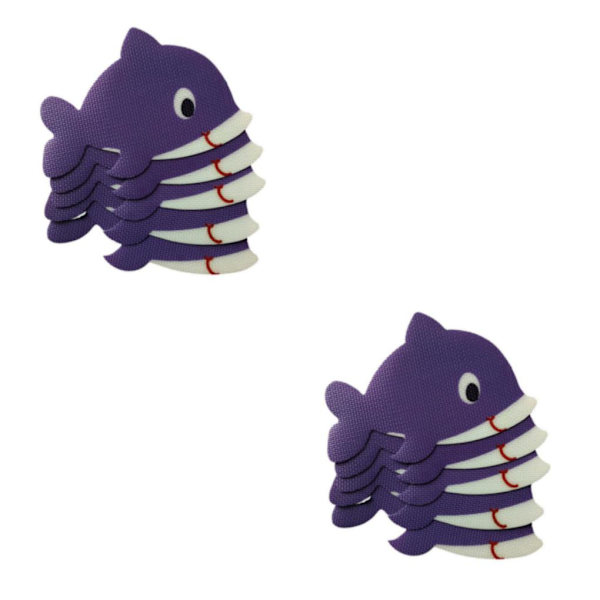 1/2/3/5 5st Badkar Non För Slip Safety Treads Sticker Dolphin 140X140mm 2Set