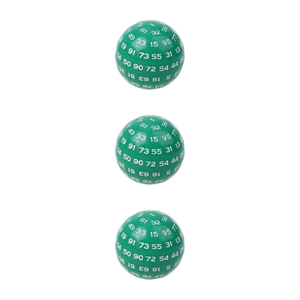 1/3/5 Akryltärningar Spelunderhållning Familjepolyedriska tärningar Green 48mm 3Set