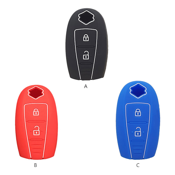 1/2/3/5 bilnyckel 3-knapps halkfri bilfjärrkontroll Red 1 Pc