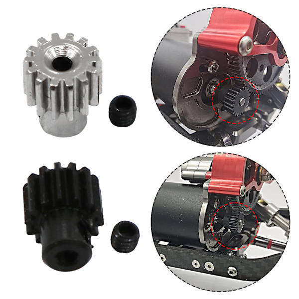 1/2/3/5 14T Pinion Gear För 1/12 ECX Rc RGT136100 Utsökt gray 1Set
