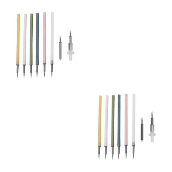 2 6x Paper Craft Pen Refill för precisionspapperskorttillverkning