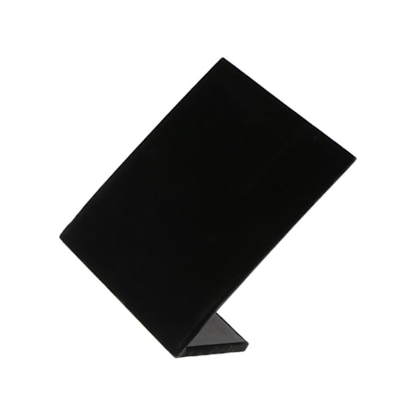 L-formad Stativ Sammetsbräda Örhänge Dingle Stud Holder Display Black 22x20x10.5cm