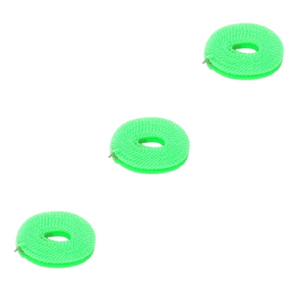 2/3/5 Klädstreck Stretchig bärbar tvättsnöre för trädgård green 500cm 3Set