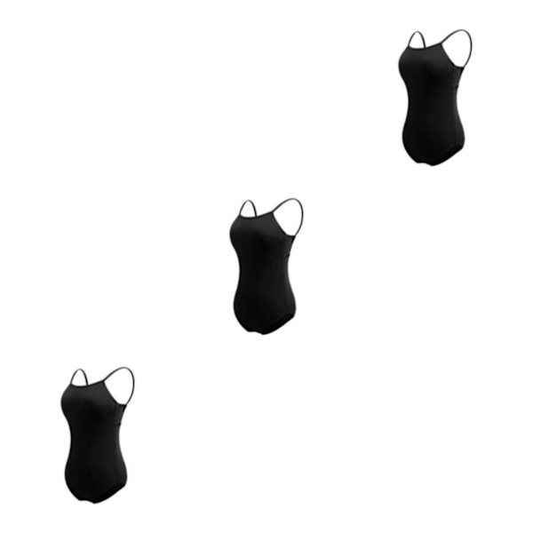 1/2/3 Dance Body Balett Leotard Dansoutfit Andas Black L 3PCS