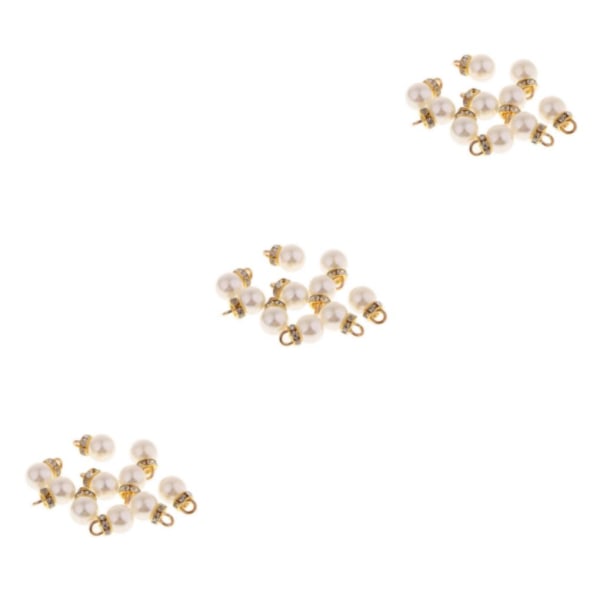 1/3/5 10 stycken Rund ABS Imitation Pearl Charm hänge för 10mm 10 Pcs 3Set