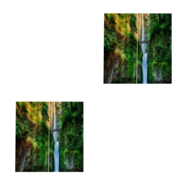 1/2 Digital Printing 3D Gardindraperier för vardagsrummet i sovrummet Fall 2Set