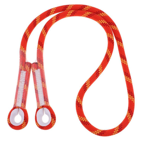 1/2 10,5 mm bergsklättring knuten försydd öga-till-öga Prusik-ögla Orange 150CM 1 Pc