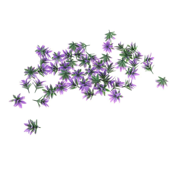 1/2/3/5 50st Model Weeds for Architecture Train Railway Wargame Purple 2Set