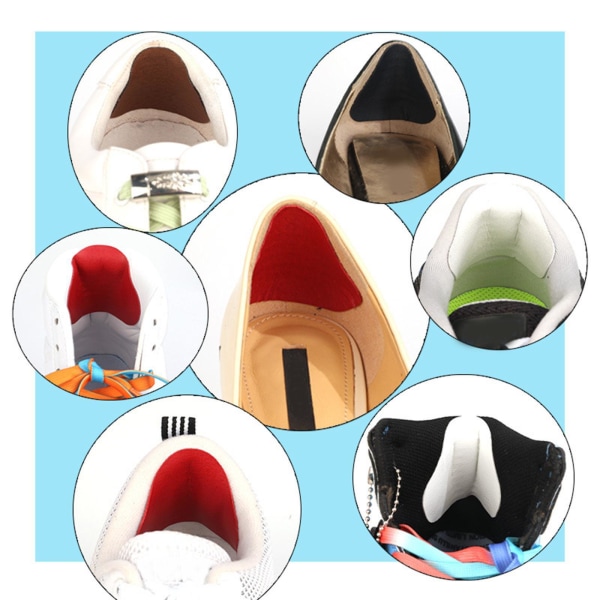 1/2/3/5 Shoe Häl Pad Innersula Häl Reparation Heel Stick för män & wine red 1Set