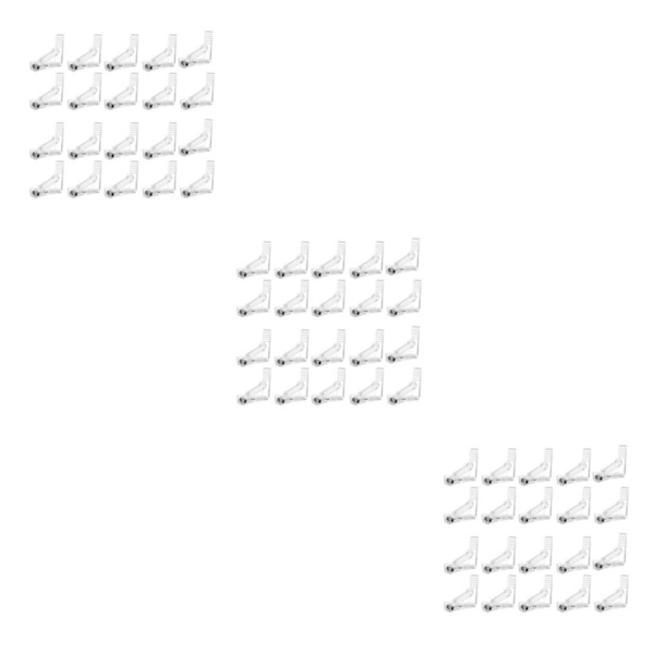 1/2/3/5 Håll hårt duk Justerbar tygklämma för Transparent 20PCS 3Set