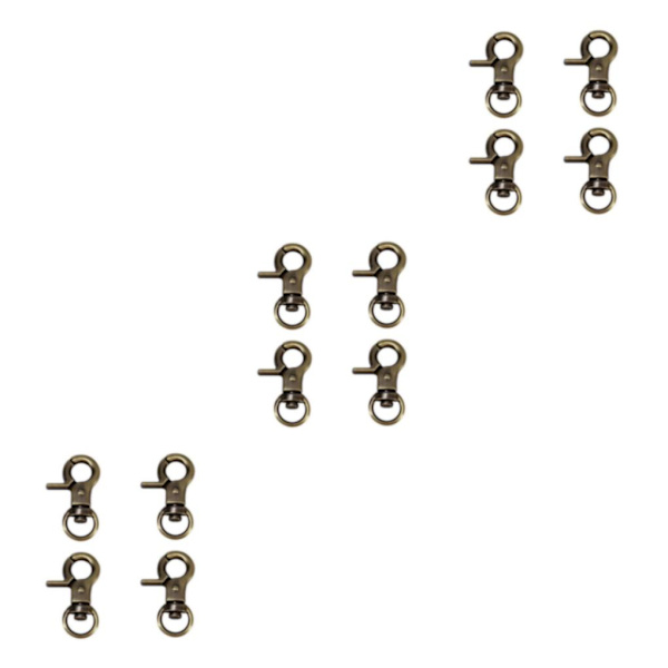 1/2/3/5 4 st zinklegering hummerklospänne Swivel Trigger Clips Bronze 30mm 3Set