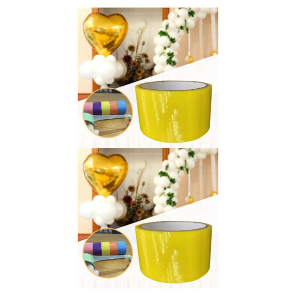 1/2 Sticky Ball Tape Pedagogiska leksaker Spel 30M Längd Scrapbook Yellow 6 x 10meters 2Set