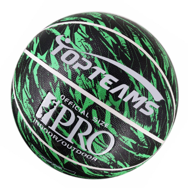 Nytt högkvalitativt Basket Vuxen Officiellt Spel No. 7 Basketball green black