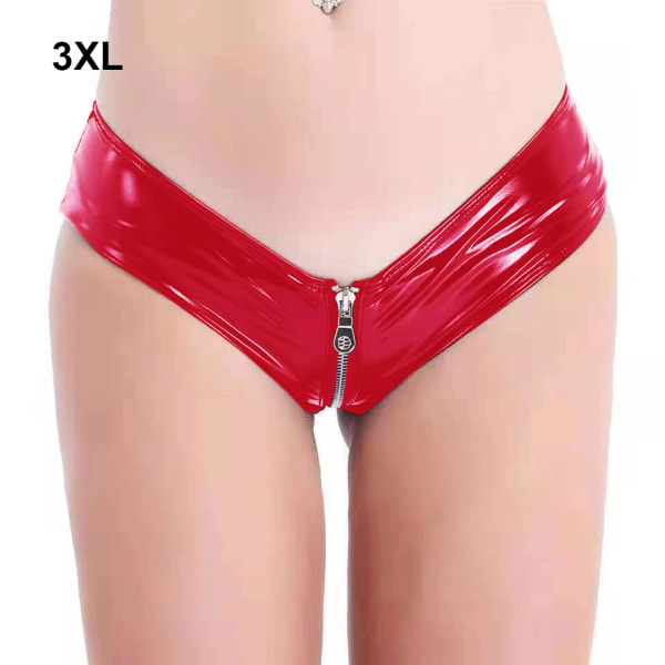 1/2/3/5 Underkläder Butt Briefs Front Open Sexig Nattklubb Tvättbar Red/3XL 1 Pc