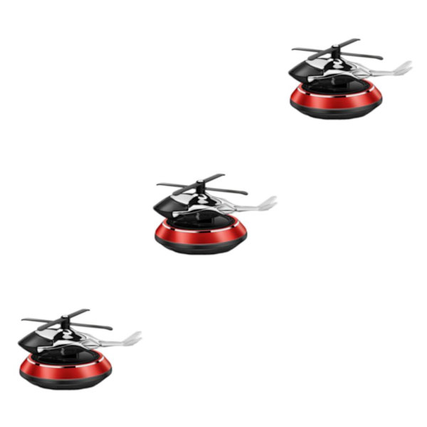 1/2/3 Solar Powered Car Air Freshener För Creative Small Car Red 10.4x8cm 3Set