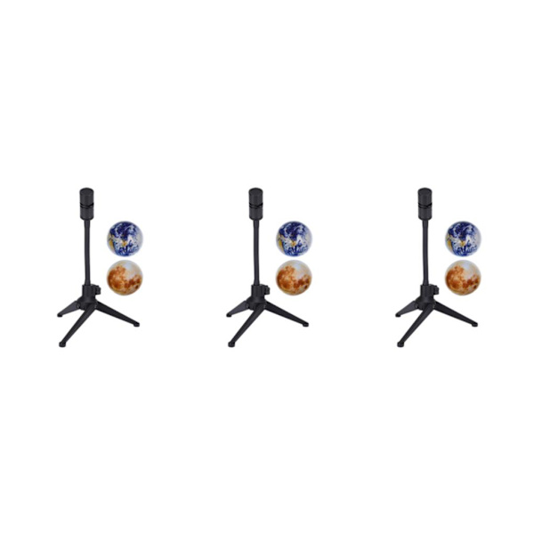 1/2/3 Earth Moon Night Lamp 360° roterbar USB för dekorälskare Moon and Earth 3W 3Set