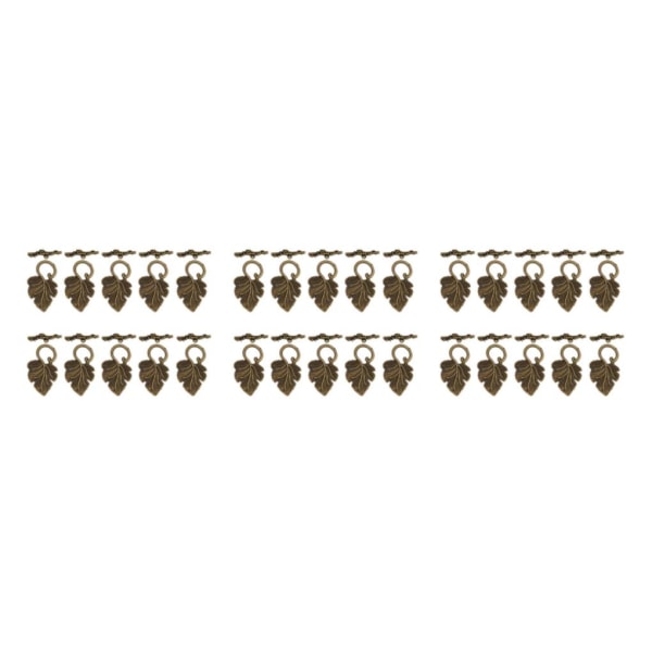 1/2/3 10 set Leaf OT Toggle Clasps Smycken Clasp Connectors Bronze 3Set