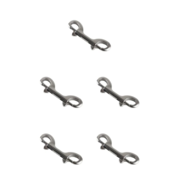 1/3/5 Silver Extended Traction Zinklegering Dubbelhuvud Krok För 5PCS