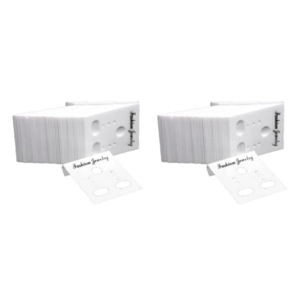 1/2/3 1000st örhängen Visa kort Partihandel Bulk smycken White 3x3.7cm 2Set