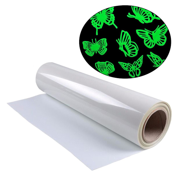 1/2/3 självlysande värmeöverföringsglöd i mörkt järn på HTV DIY Crafts Green 1Set