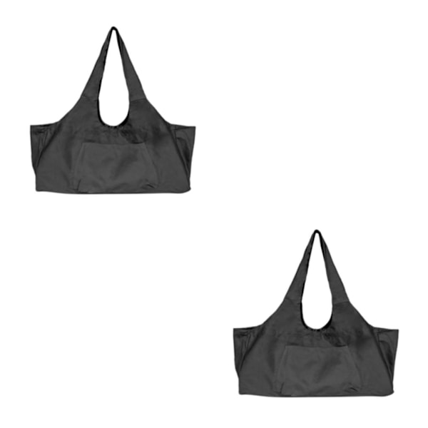1/2 Canvas Yogamatta väska för män Träning Sport Gymtas Travel black 29.0x9.0x12.0 Inch 2Set