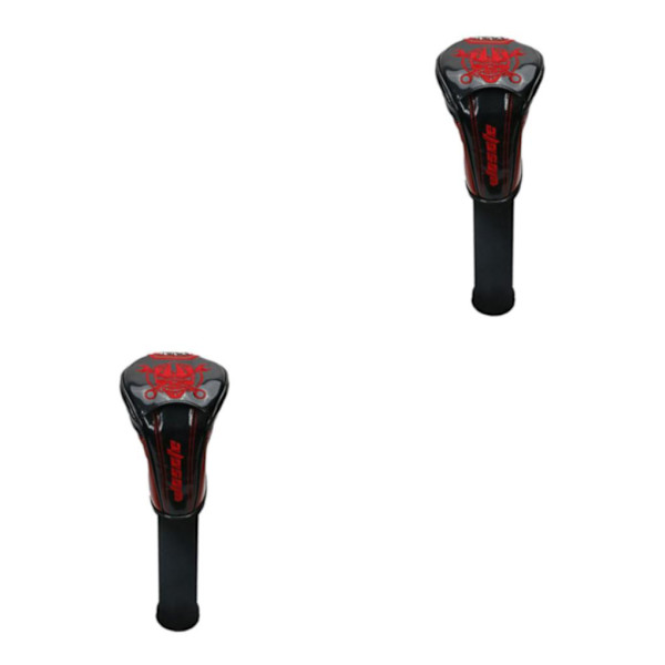 1/2/3 Durable För Golf Driver Headcover PU Läder UT Klubbhuvud Black No.3 37CM 2Set