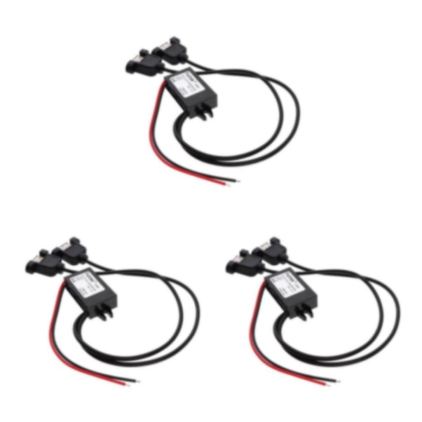 1/3 8-60V till 5V Dubbel USB DC-DC spänningsomvandlare Power 3PCS