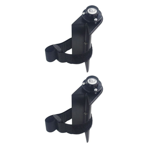 1/2 Grade Rod Level Bubble Level för rätvinklig nivårem Black with Tie 2PCS