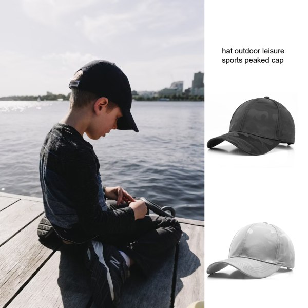 1/3/5 Lätt och andas cap för män - Håll dig bekväm gray 1 Pc