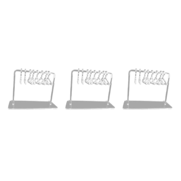 1/2/3 Söt Örhänge Display Stand Mini klädhängare Rack Dekor för Clear 15 x 6 x 11cm 3Set