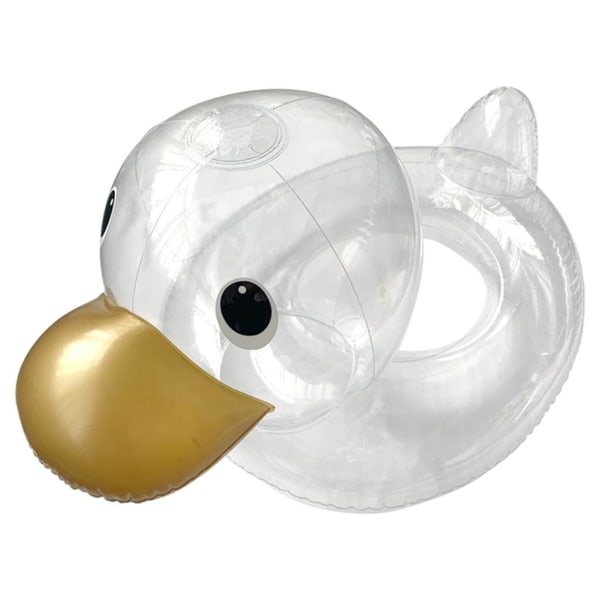 1/3 Swimming Float Ring För Flytande Uppblåsbar Tålig för Transparent Swim Ring 1Set