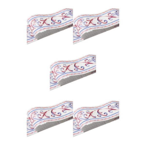 1/2/3/5 Retro Fashion PVC vattentät midjelinje för robust vägg white vine flower 5Set