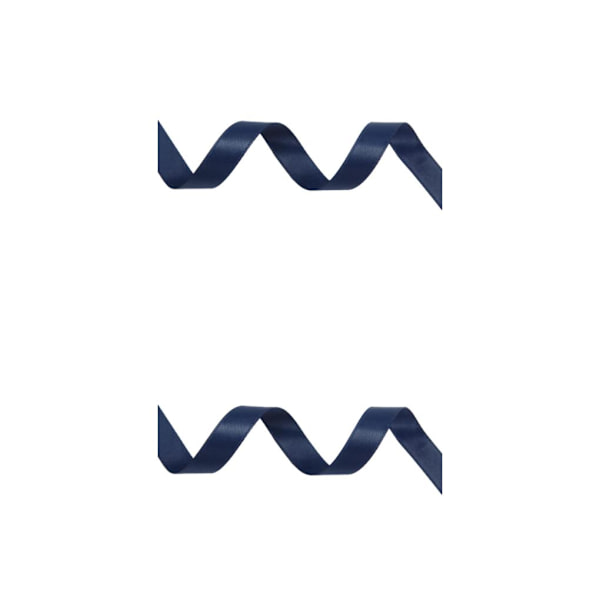 1/2/3/5 Fashionabla satinband för sömnad och hantverk - lätt att navy blue 370 6mm 2PCS