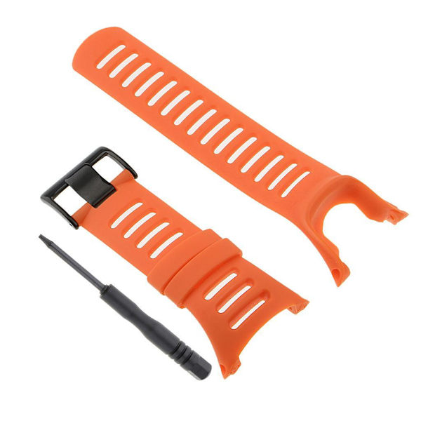 1/2/3 hållbara armbandsur i gummi för För Suunto Ambit3 Black Orange 24mm 1 Pc