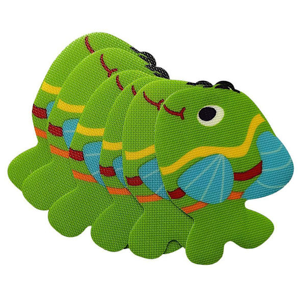 1/2/3/5 5st Badkar Non För Slip Safety Treads Sticker Salmon 140X140mm 1Set