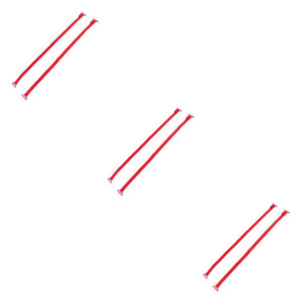 2/3/5 Dam Non-För slip BH-remmar Justerbar ersättning Red 3Set