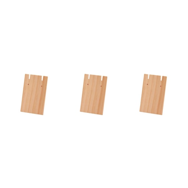 3/5 trätillverkat displayställ för örhängen Brett displayutrymme L 3Set