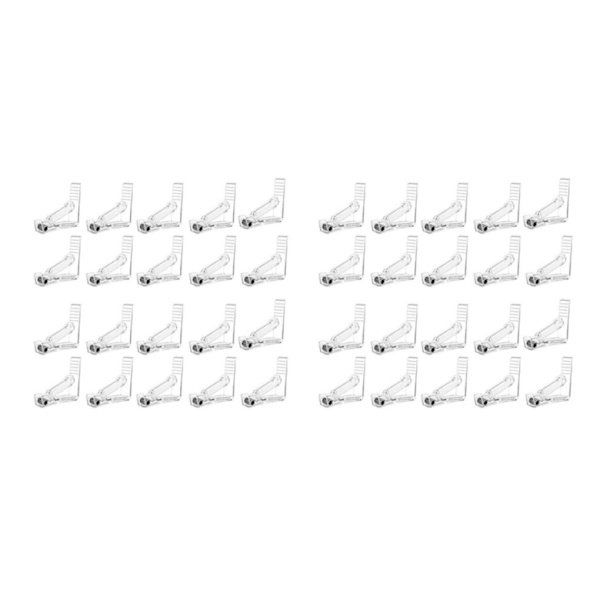 1/2/3/5 Håll hårt duk Justerbar tygklämma för Transparent 20PCS 2Set