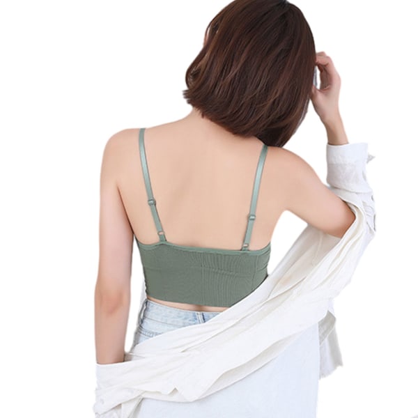 1/2/3/5 Dam Tank Crop Top BH Sexiga Underkläder Underkläder Bralette Orange 1 Pc