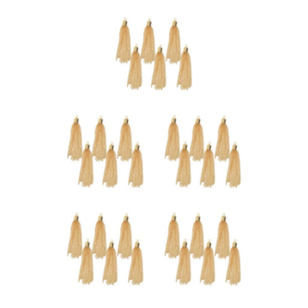 1/2/3/5 6 delar Handgjorda Boho Long Chain Tofshängen Light gold 5Set