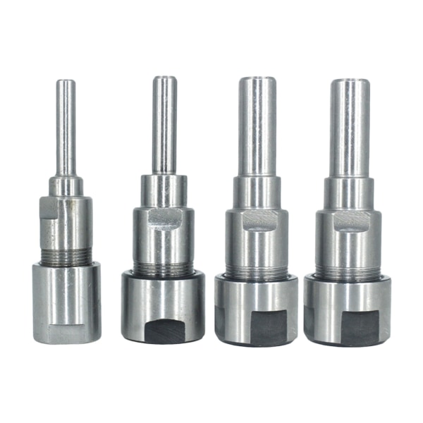 1/2/3/5 Diameter Shank Router Collet Extension För Chuck Hållare Silver 6.35mm 1Set