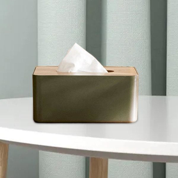 Modern För Tissue Box Cover Hållare Dispenser Organizer för Green 21x13 x 9cm